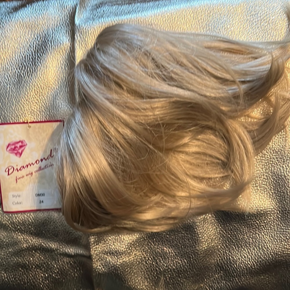 Diamond blonde hair piece